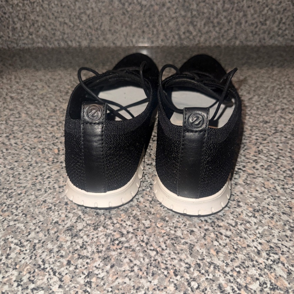 Cole Haan Zerogrand Stitchlite Womens 8.5B Black Knit Oxford Shoes Comfort - Picture 4 of 7